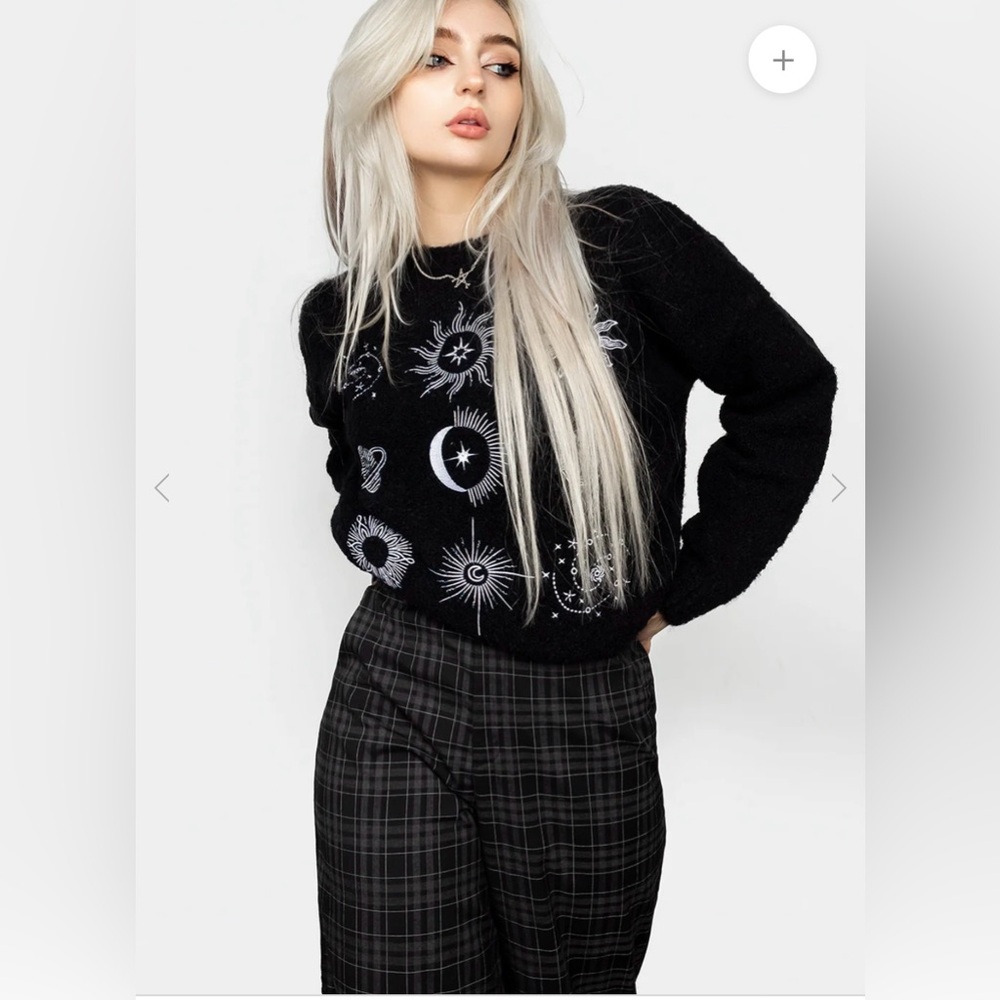 RARE Disturbia Celestial Embroidered Sweater - Picture 11 of 14